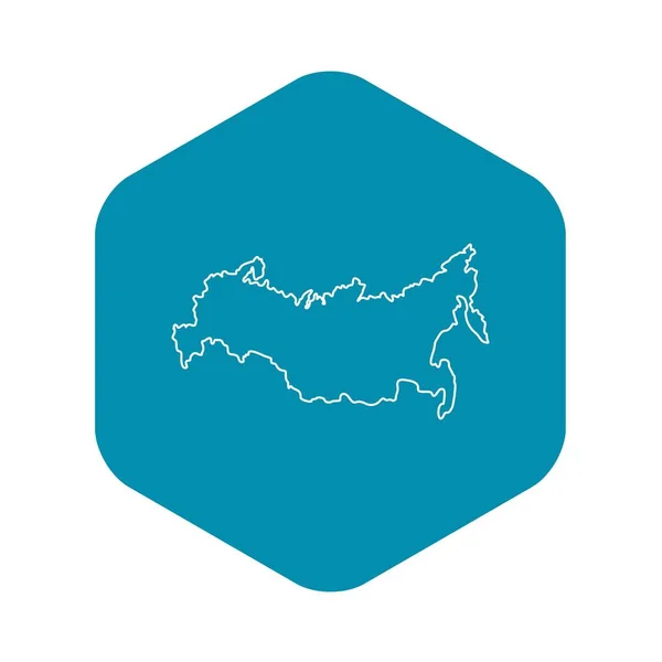 Ref-map icon, outline style — стоковый вектор