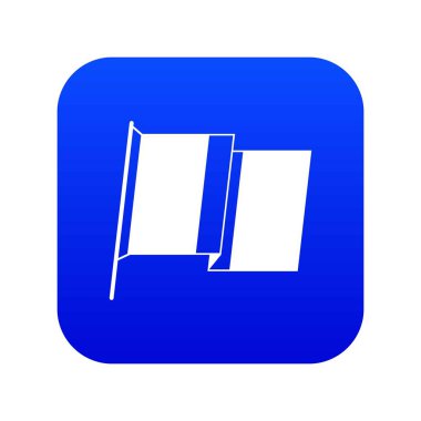 İrlanda simgesi dijital mavi bayrağı