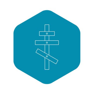 Dini Ortodoks çapraz simgesi, anahat stili