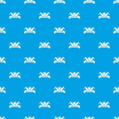 Kaynak aracı desen vektör kesintisiz mavi