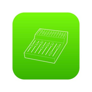 Equalizer'ı yeşil simge vektör