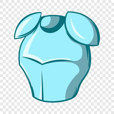 Ortaçağ Şövalyesi zırh simgesi, karikatür tarzı