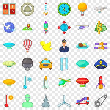 Hava taşıma simgeler kümesi, karikatür tarzı