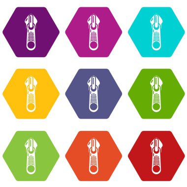 Kot ZIP simgeler kümesi 9 vektör