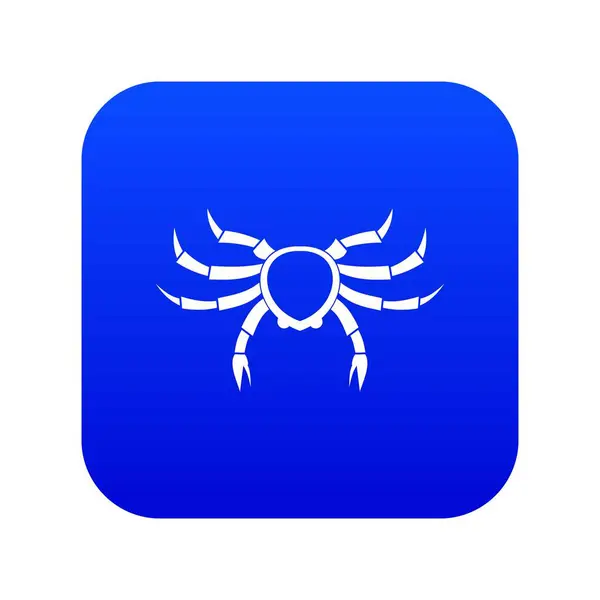 Cangrejo animal marino icono digital azul — Archivo Imágenes Vectoriales