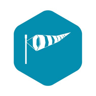 Rüzgâr tulumu simgesine basit tarzı