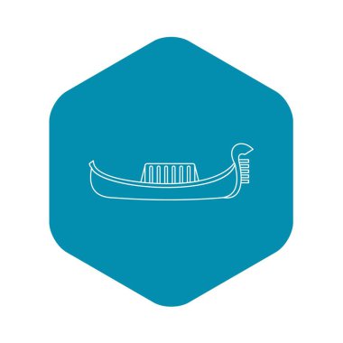 Gondol simgesi, anahat stili