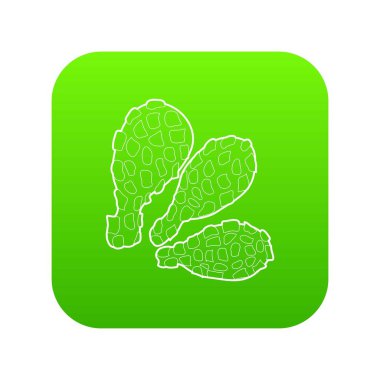 Uyluk yeşil simge vektör