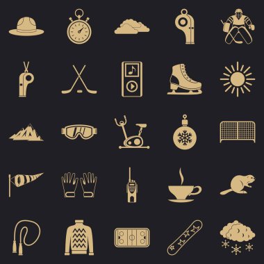 Hokey Icons set, basit tarzı