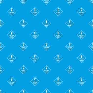 Teslimat desen vektör kesintisiz mavi