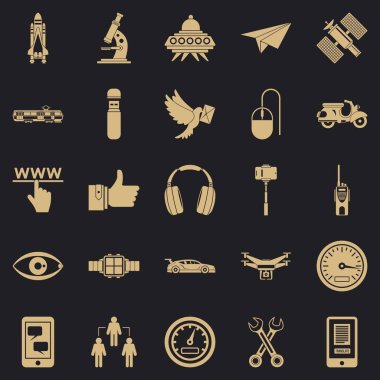 Web Icons set, basit tarzı