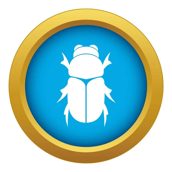 Käfer-Symbol blauer Vektor isoliert — Stockvektor