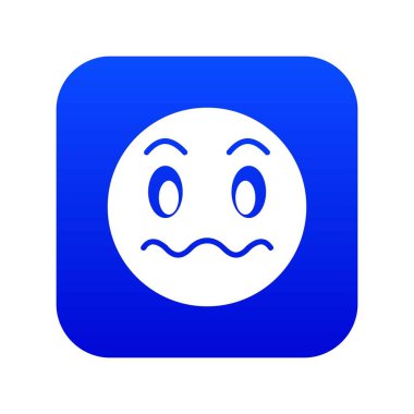 Şüpheli ifade dijital mavi