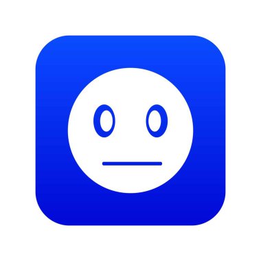 Şüpheli ifade dijital mavi