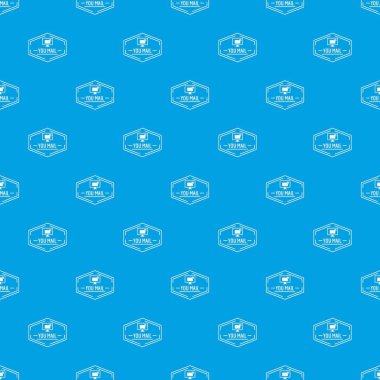 Posta desen vektör kesintisiz mavi