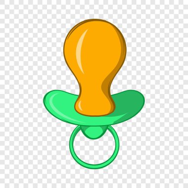 Yeşil Bebek emziği simgesi, karikatür tarzı