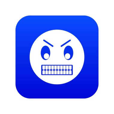 Kızgın Surat dijital mavi