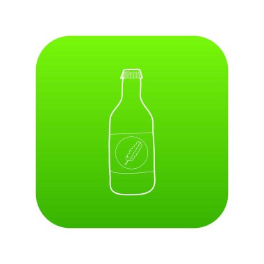 Soğuk su eko yeşil simge vektör şişe