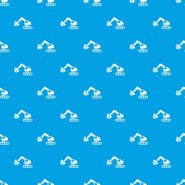 Vinç desen vektör kesintisiz mavi