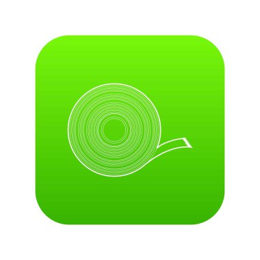 Koli bandı yeşil simge vektör