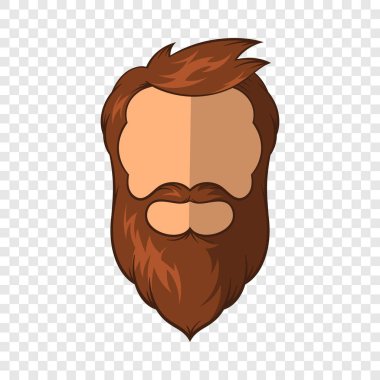 Hipster adam simgesi, karikatür tarzı