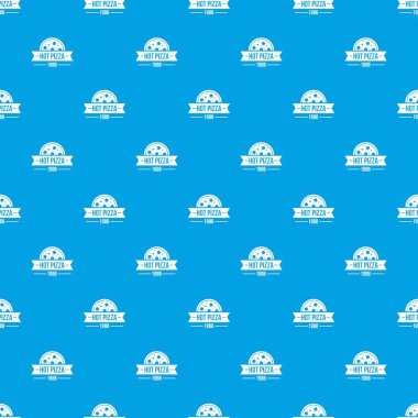 Pizza sıcak desen vektör kesintisiz mavi