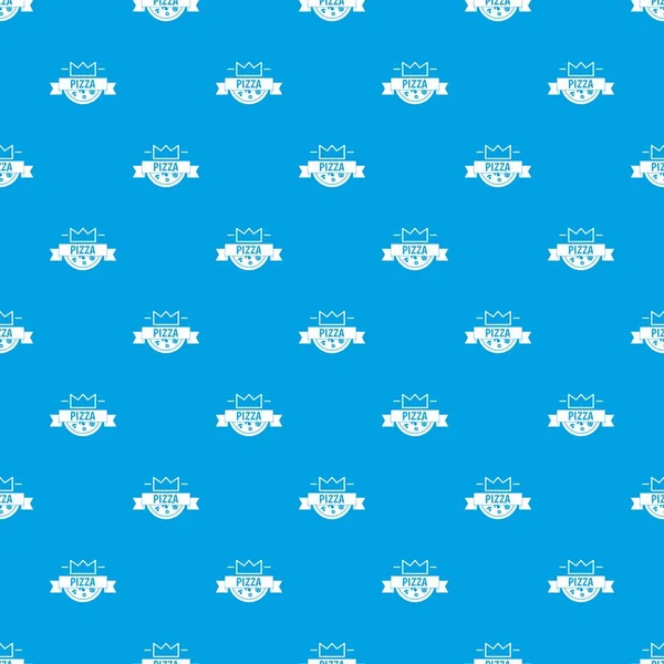 Pizza king desen vektör kesintisiz mavi