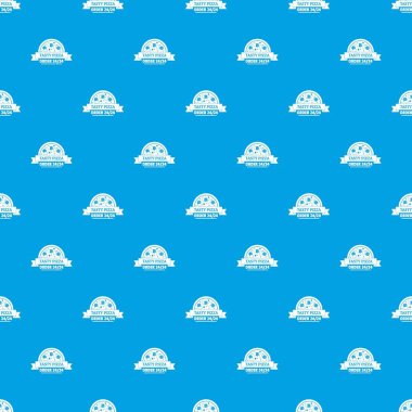 Pizza sipariş desen vektör kesintisiz mavi