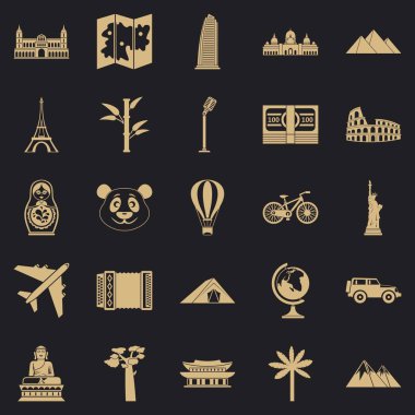 Gezi Icons set, basit tarzı