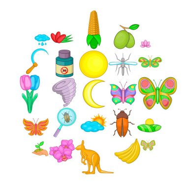 Altın Çağ Icons set, karikatür tarzı