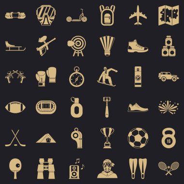 Etkinlik simgeler kümesi, basit tarzı