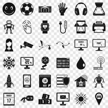 App Icons set, basit tarzı