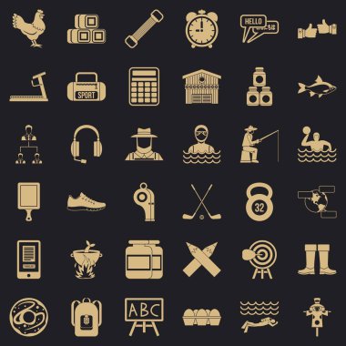 Etkinlik simgeler kümesi, basit tarzı