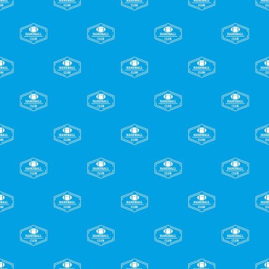 Hentbol desen vektör kesintisiz mavi