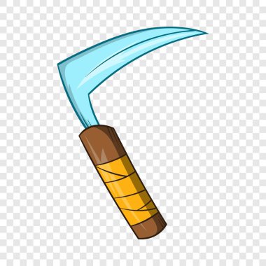 Kusarigama ninja silah simgesi, karikatür tarzı