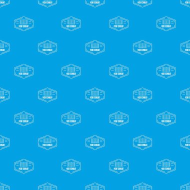 Modern mikro teknoloji desen vektör kesintisiz mavi