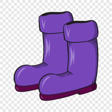 Lastik çizmeler simgesi, karikatür tarzı