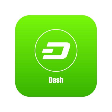 Dash yeşil simge vektör