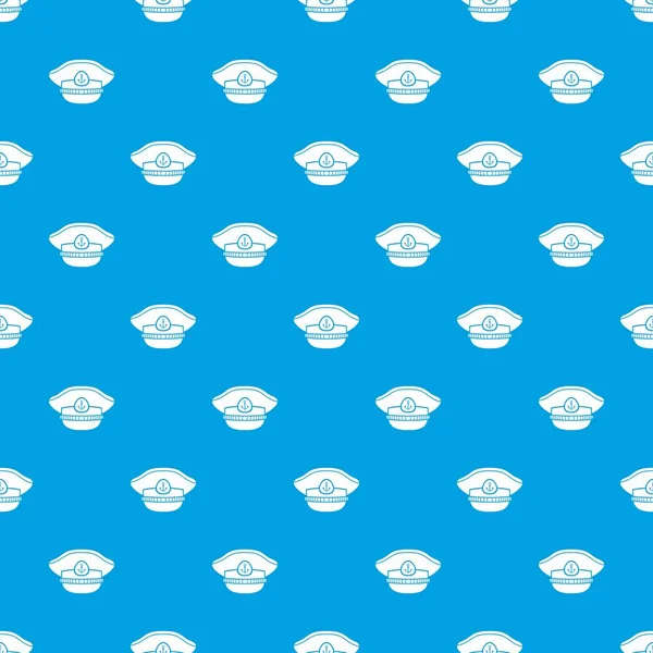 Denizci şapkası desen vektör kesintisiz mavi