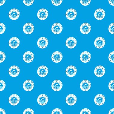 Lombar desen vektör kesintisiz mavi