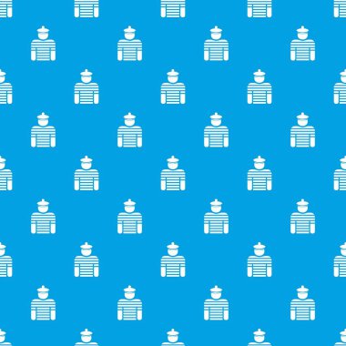 Denizci desen vektör kesintisiz mavi