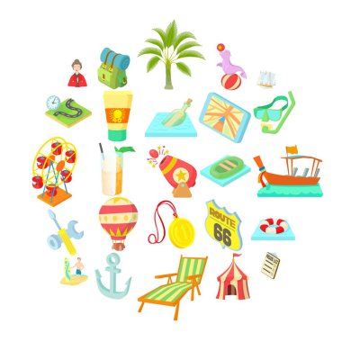 Gölgeli kurumsal Icons set, karikatür tarzı