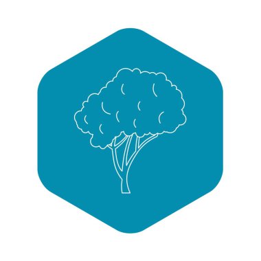 Anahat stili bir yuvarlak taç simgeyle ağaç