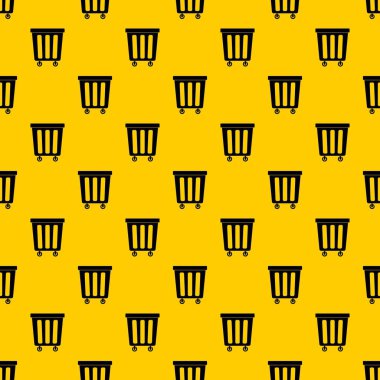 Açık plastik çöp vektör desen
