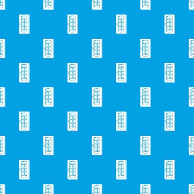 Kapı desen vektör kesintisiz mavi