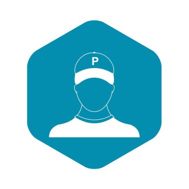 Park görevlisi simgesi, basit tarzı