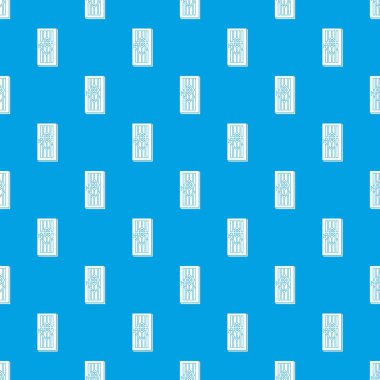 Kapı kolu desen vektör kesintisiz mavi