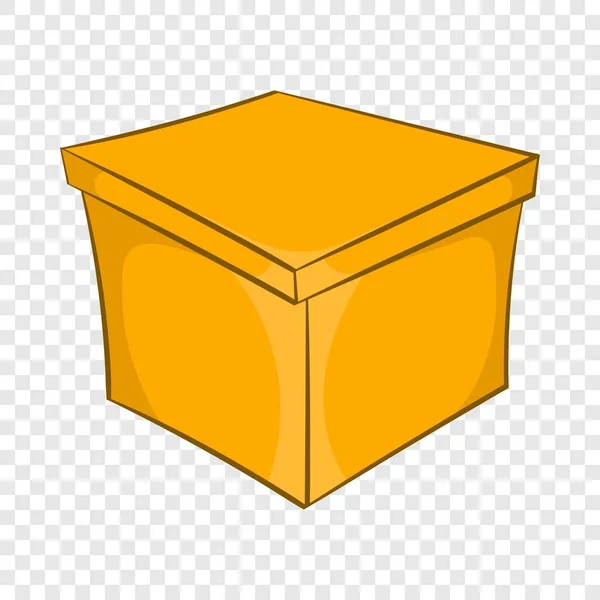 Icono de caja cuadrada, estilo de dibujos animados — Vector de stock