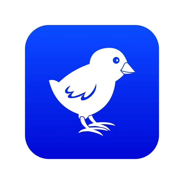 Chick icon digital blue — Stock Vector