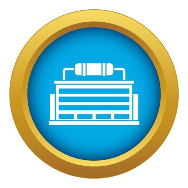 Bitki mavi simge vektör izole